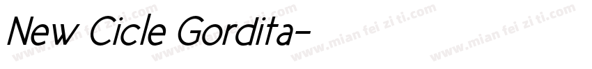 New Cicle Gordita字体转换